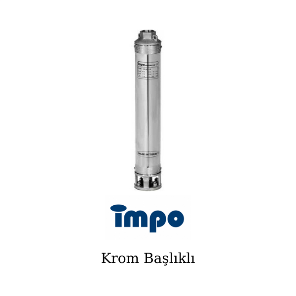 İmpo 4'' SK 402/07 Tek Dalgıç Pompa - 0.5 Hp Krom Başlıklı