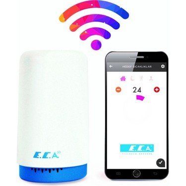 ECA Wifi İle Kumanda Edilen Kombi Akıllı Kablosuz Oda Termostatı