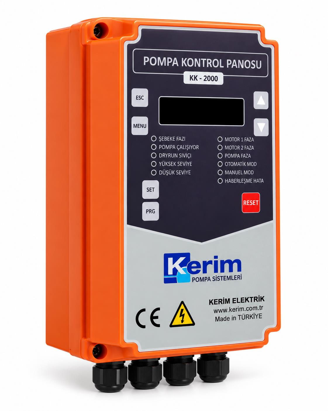 Kerim H-0175Y - 0.5-10 Hp - 380V Direkt - Yangın Hidrofor Kontrol Panosu