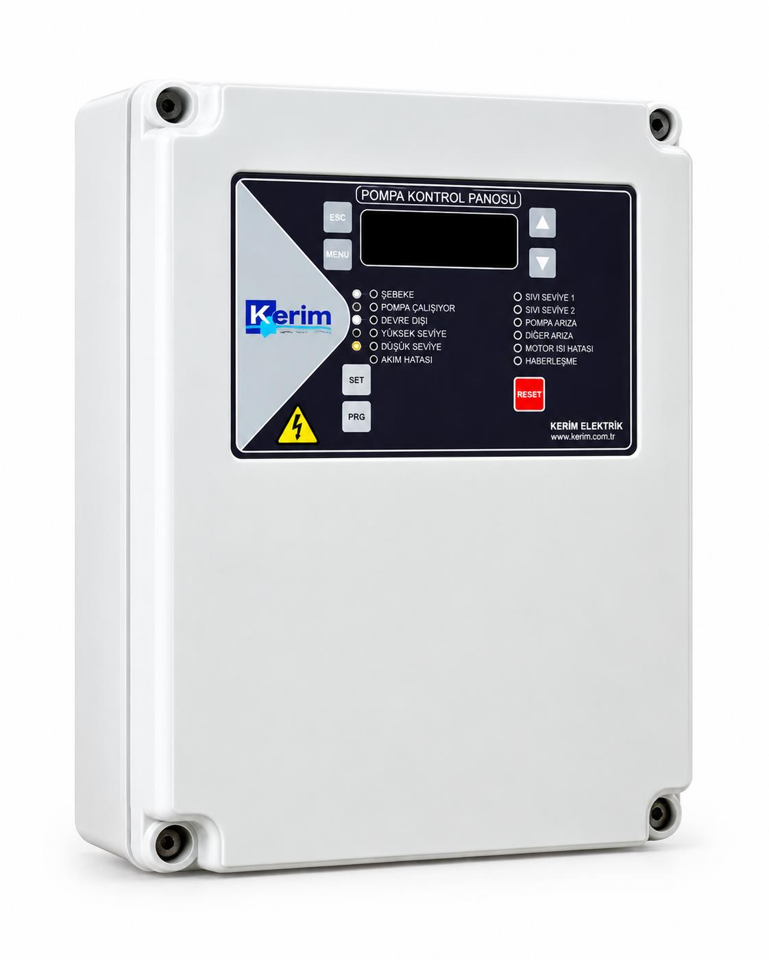 Kerim H-0275B-V2 - 0.5-10 Hp - 380V İkili Hidrofor ve Atık Su Pompa Kontrol Panosu