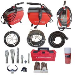 Rothenberger R 600 Kanal Açma Makinesi + 16/22 mm Spiral ve Uç Seti