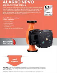 Alarko NPVO 32/8-180 mm Değişken Devirli, Dişli Sirkülasyon Pompası (2'')