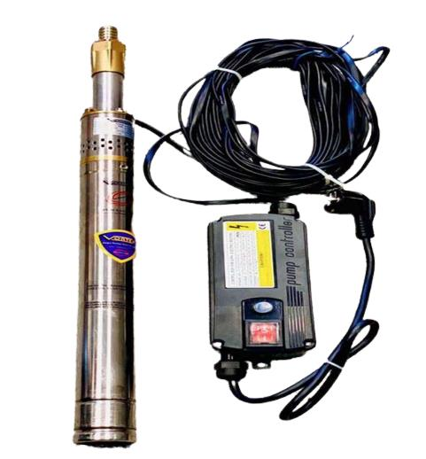 Vortex 2'' Boruya Girebilen Dalgıç Pompa - 50 mm Çapında 15 Mt. Kablolu - Panolu (53 Mss - 1,2 M³/h)