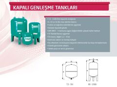 Baymak TM 500 Genleşme Tankı 1 1/4''