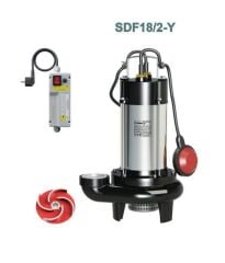 Sumak SDF18/2-Y Drenaj Dalgıç Pompa Monofaze (220V) - 1.8 Hp