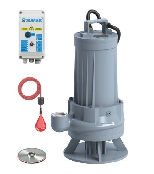 Sumak SDTY 75/2 Az Kirli Su Dalgıç Pompa Trifaze (380V) - 7.5 Hp