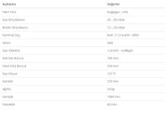 Mira H11 W4 LCD Hermetik Doğalgaz Sobası
