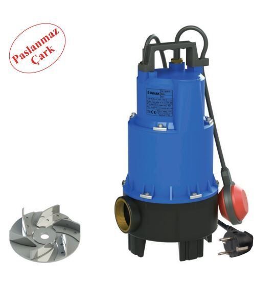 Sumak SDF 15 Açık Çarklı Foseptik Dalgıç Pompa Monofaze (220V) - 1.5 Hp