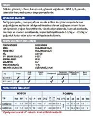 Sumak SDTB 75/3 C Karıştıcılı Çamur Suyu Dalgıç Pompa Trifaze (380V) - 7.5 Hp
