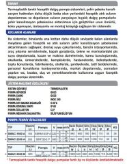 Sumak SMAC-2200 A Termoplastik 200 Lt. Tanklı Tek Pompalı Foseptik Dalgıç Pompa - Trifaze (380V)