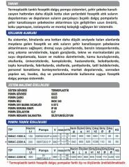 Sumak SMAC 2200 B Termoplastik 500 Lt. Tanklı Çift Pompalı Foseptik Dalgıç Pompa - Trifaze (380V)