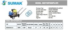 Sumak DSM300/2 D Dizel Motopomp - 4 Hp - 24 mss  m³/h