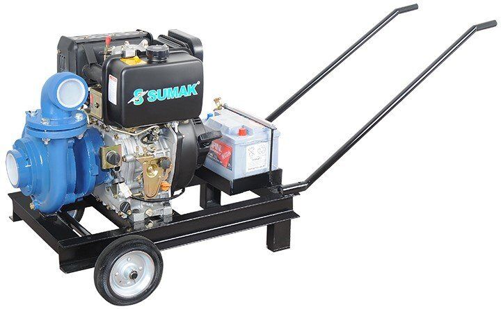 Sumak SMT1000/3 D Dizel Motopomp - 7.5 Hp - 53 mss  m³/h