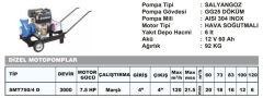 Sumak SMT750/4 D Dizel Motopomp - 7.5 Hp - 21.5 mss m³/h