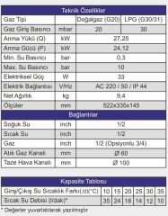 Daxom UKDAX - 14 STL Fanlı Hermetik Şofben, 14 Lt