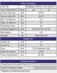 Daxom UKDAX - 14 STL Fanlı Hermetik Şofben, 14 Lt