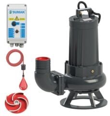 Sumak SDTV 40/2.5 Vortex Çarklı Drenaj Dalgıç Pompa Trifaze (380V) - 4 Hp