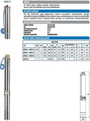 Sumak 4SMT20 4'' Dalgıç Pompa Motoru Trifaze (380V) - 2 Hp