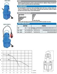Sumak SD 4 Titreşimli Dalgıç Pompa 1'' - 700 W - 10 mt. kablolu