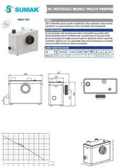Sumak SMAC 600 WC Öğütücülü Bıçaklı Tahliye Pompası 9 mss 16m³/h