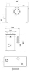 Sumak SMAC 600 WC Öğütücülü Bıçaklı Tahliye Pompası 9 mss 16m³/h