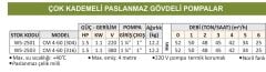 Water Sound CM 4-60 (304) - 1.5 Hp - 220V Yatay Milli Paslanmaz Gövdeli Çok Kademeli Pompa