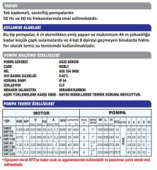 Sumak SMT 220 Santrifüj Pompa Trifaze (380V) - 2.2 Hp