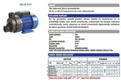 Sumak SMJB-K100T Jakuzi Su Pompası Trifaze (380V) - 1 Hp