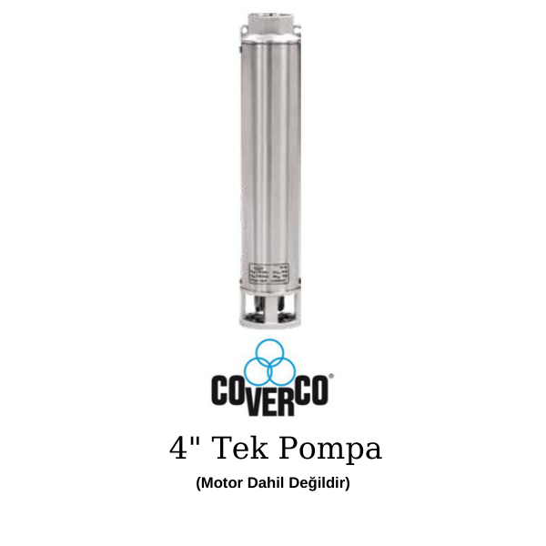 Coverco 4'' 15/20 Tek Dalgıç Pompa - 7.5 Hp