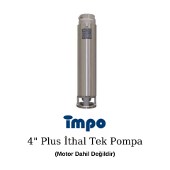 İmpo 4'' Plus, S4 8/06 İthal Tek Dalgıç Pompa - 1.5 Hp
