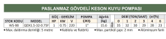 Water Sound QDX1.5-32-0.75F - 1 Hp - 220V Paslanmaz Gövdeli Keson Kuyu Pompası