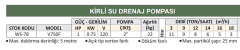 Water Sound V750F - 1 Hp - 220V Kirli Su Drenaj Dalgıç Pompa