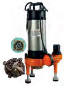 Water Sound FC-1500C - 2 Hp - 380V Bıçaklı Tip Kirli Su Drenaj Dalgıç Pompa