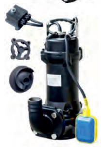 Water Sound CWQ12-10-1.1 - 1.5 Hp - 380V Süper Öğütücülü Tip Atık Su Drenaj Dalgıç Pompa