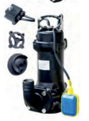 Water Sound CWQ12-10-1.1 - 1.5 Hp - 380V Süper Öğütücülü Tip Atık Su Drenaj Dalgıç Pompa