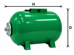 Wates PRM 24 Y - 24 LT - 10 Bar Yatık Genleşme Tankı