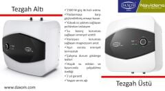 Daxom UKDAX-15DTA - 15 lt Tezgah Altı Termosifon