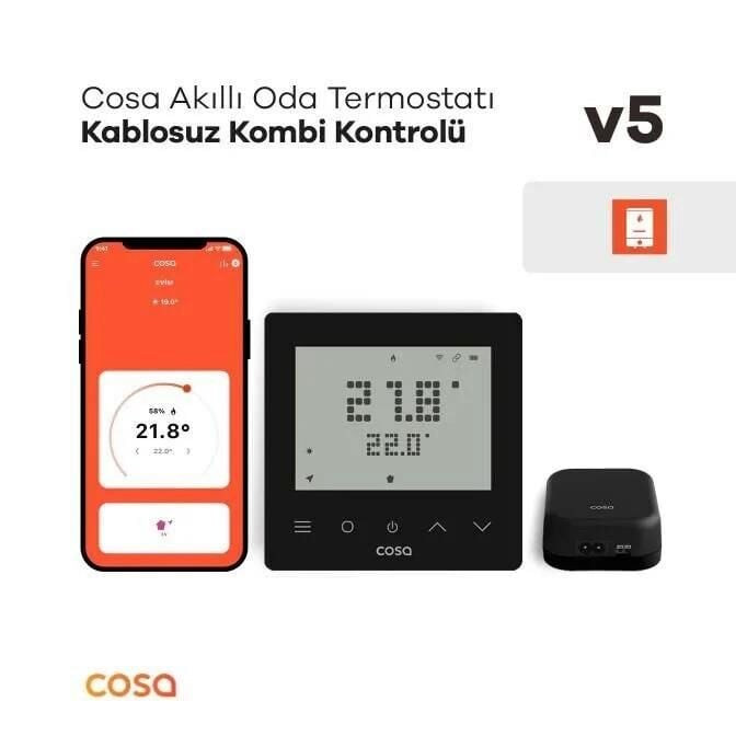 Cosa Oda Termostatı Kablosuz Kombi Kontrolü V5